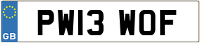 Truck License Plate